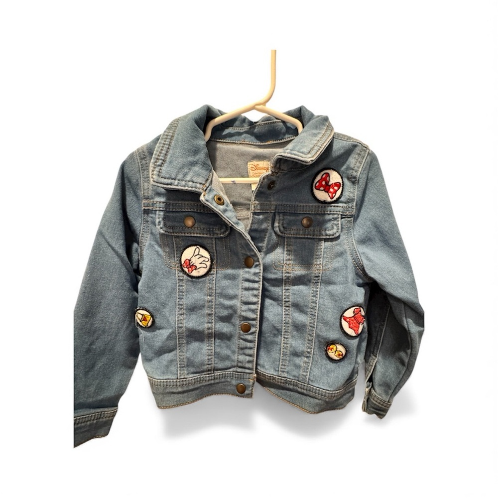 Disney Blue Jean Jacket with Fun Patches
